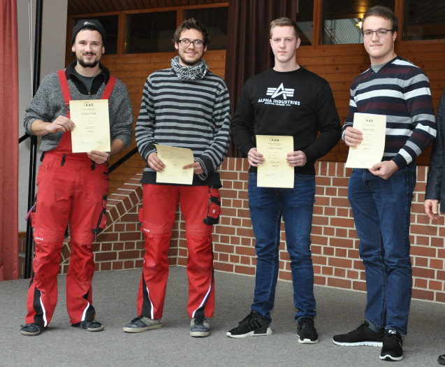 Die Preisträger der Elektroabteilung