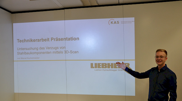Marcel Kuchelmeister bei seiner Präsentation