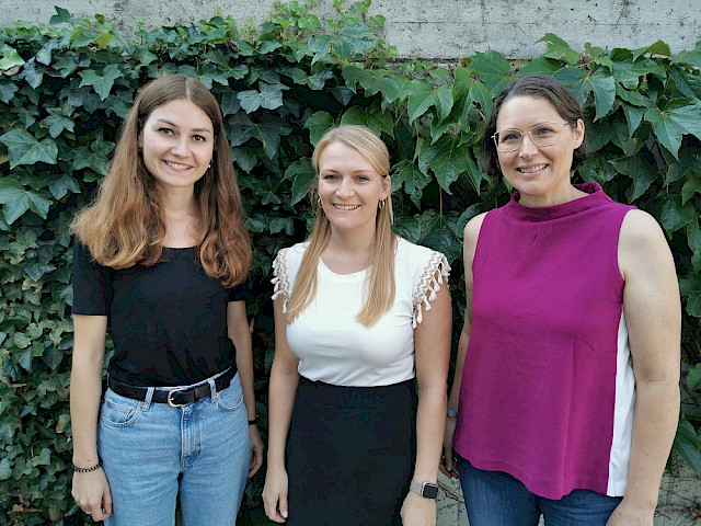 von links Diana Brauer, Sophia Wichert und Claudia Dobler